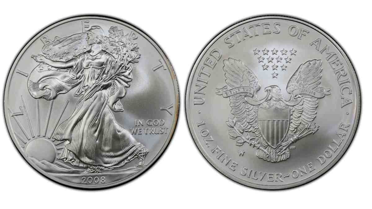 Le revers Silver Eagle bruni 2008-W à 1 $ de 2007 : une erreur de frappe qui a créé de la valeur