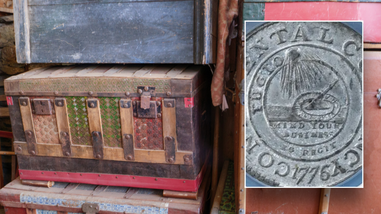 Rare 1776 Continental dollar coin found in an old toffee tin and sold for an eye-popping sum