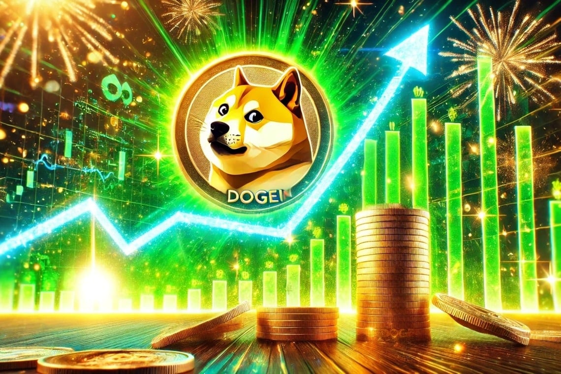 The boom on the Dogecoin blockchain