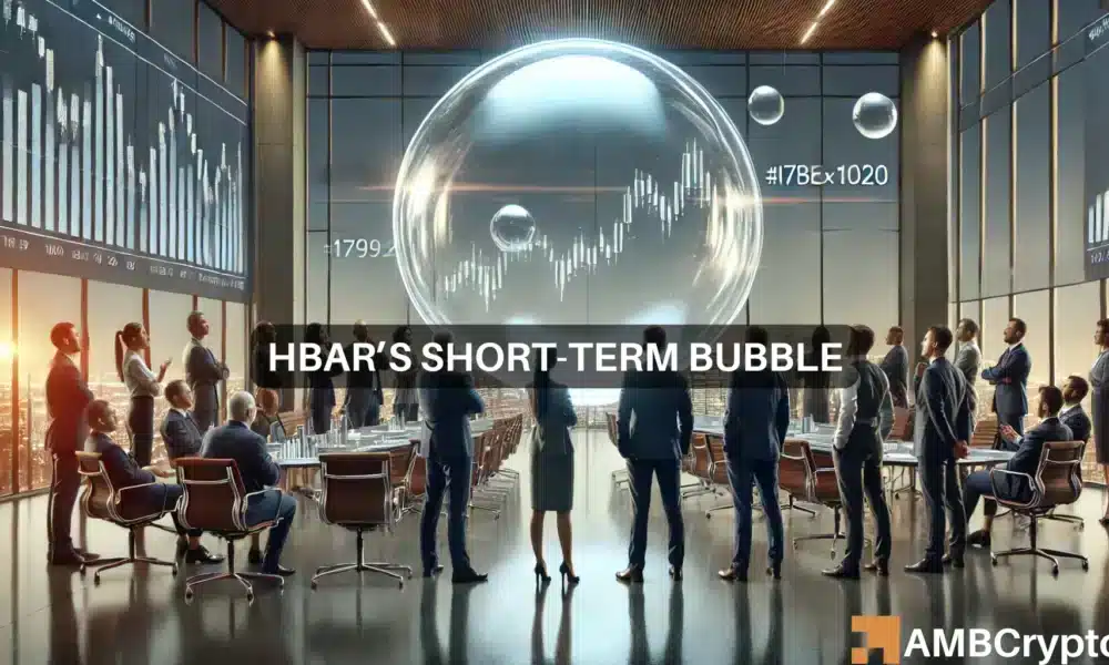 Hedera’s [HBAR] Short-Term Bubble Risk Has Turned Bearish. What’s Next?