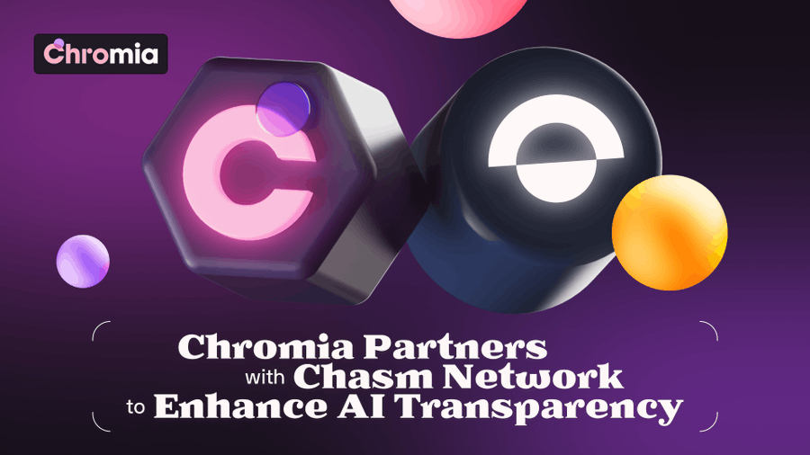 Chromia, AI 추론 데이터 저장을 위해 Chasm Network와 파트너십 체결