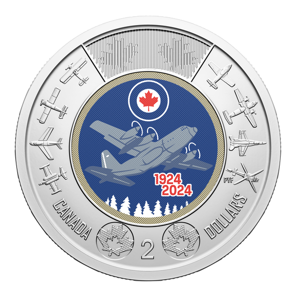 New $2 Coin Commemorates 100th Anniversary of the Royal Canadian Air Force