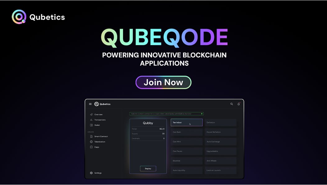 Qubetics: QubeQode IDE를 통한 블록체인 개발 혁신