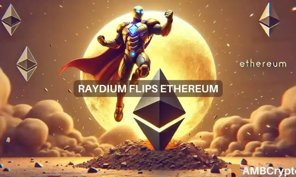 Raydium [RAY] Surpasses Ethereum in 24-Hour Fees, Token (RAY) Remains Bullish