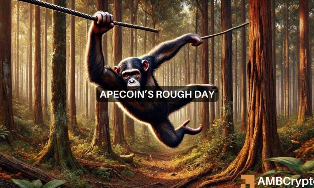 休眠クジラが保有資産を取引所に移す中、Apecoinが下落