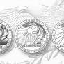 Proposed Three-Year Proof American Eagle, Charters of Freedom Platinum $100 Coin Series Designs Unveiled