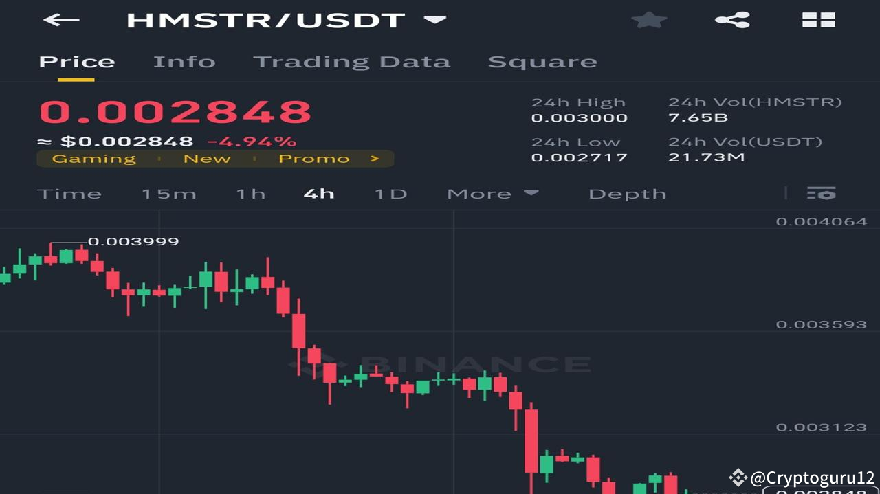 HMSTR/USDT 正在走向無關緊要嗎？