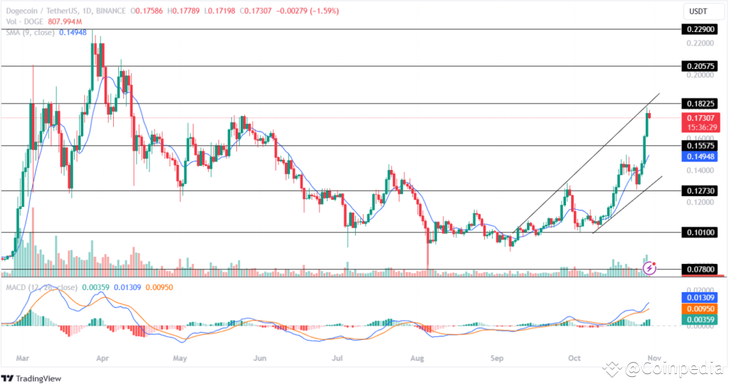 Warum ist der Preis für Dogecoin (DOGE) heute gestiegen?