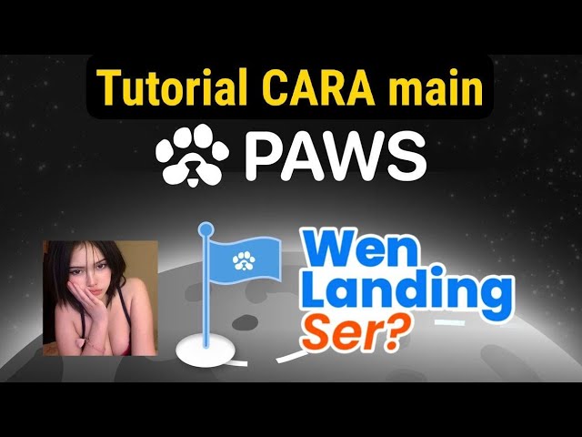 CARA Main & Dapat CUAN DARI ゲーム エアドロップ PAWS - 次はコインではない、犬のコイン ファン ハムスター コンバット