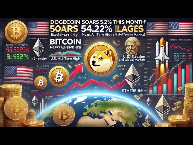 „Dogecoin ist diesen Monat um 54,22 % gestiegen! Bitcoin nähert sich einem historischen Höchststand, Ethereum ist schwach, die US-Wahlen und die Situation im Nahen Osten sorgen für Aufruhr auf den globalen Märkten!“