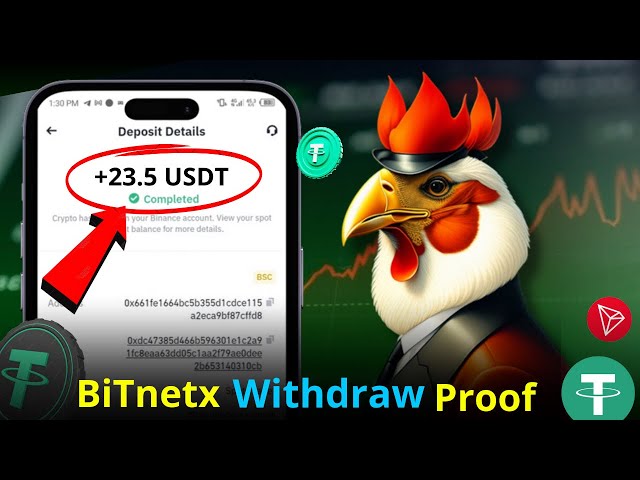 Withdraw Proof of $23 USDT on Bitnetx | New Usdt earning site | Free usdt