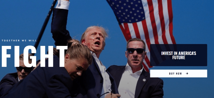 Fight to MAGA (FIGHT) : une nouvelle pièce PolitiFi Meme inspirée par Donald Trump