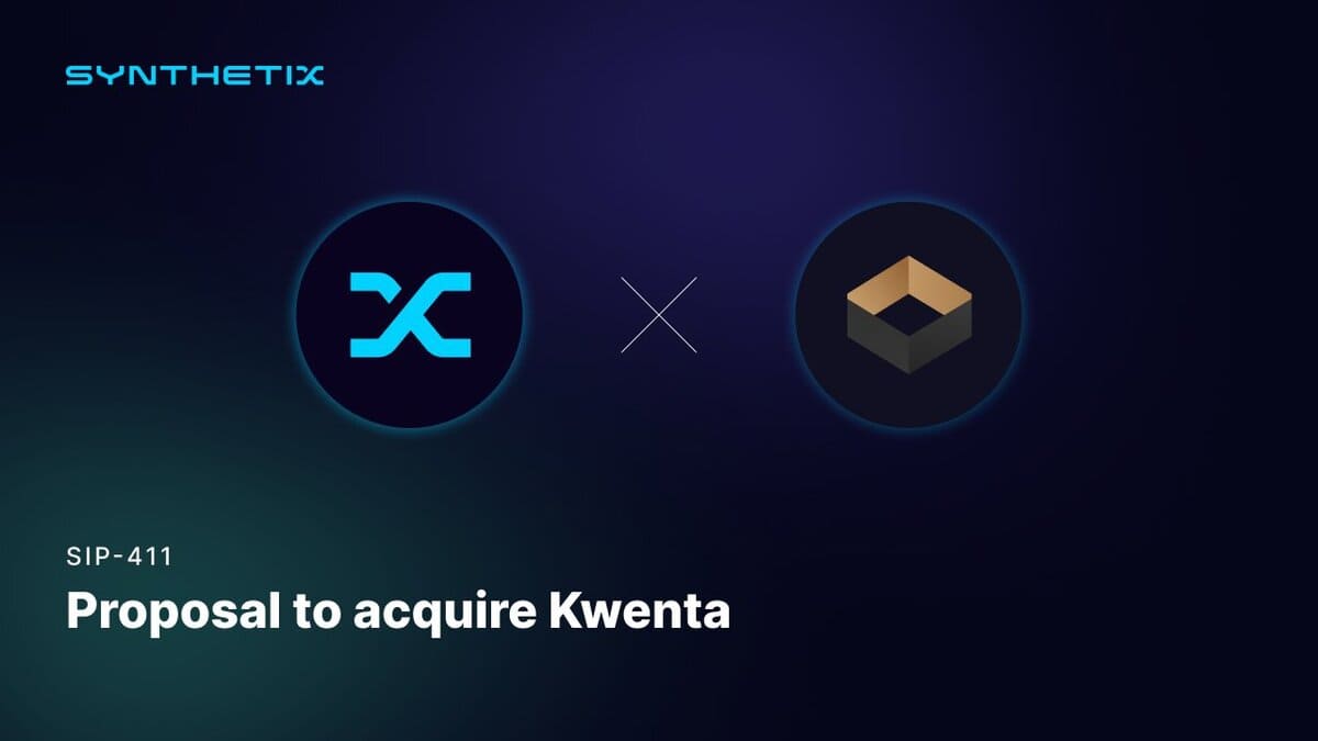 Synthetix 將收購 Kwenta，扭轉 2020 年的分離局面