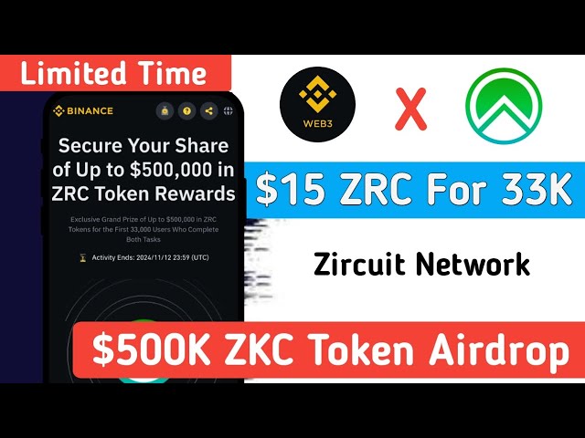 Fordern Sie einen ZRC-Token im Wert von 15 $ an | Binance WEB3 x Zircuit Airdrop | 15 USDT für FCFS 33K-Benutzer | MahmudulOfficial