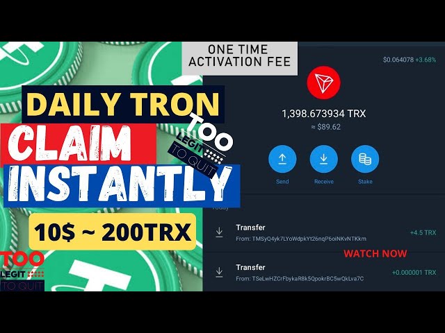 Convertissez USDT en TRX dans Trustwallet - Nouveau site minier TRON | Site TRX gratuit Bast 2024