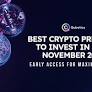 Best Cryptos to Earn Passive Income In November 2024