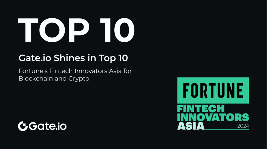 Gate.io Recognized as a Top 10 Fintech Innovator in Asia by Fortune