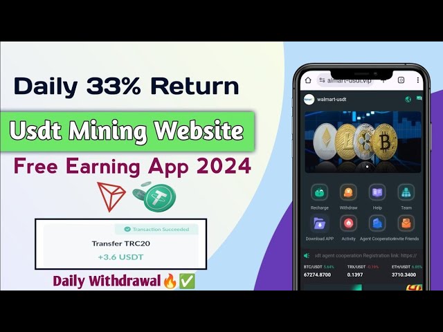 New Usdt Earning Website 2024 | Earn Free Usdt | Best Usdt Investment Website | Trx Earning Webite