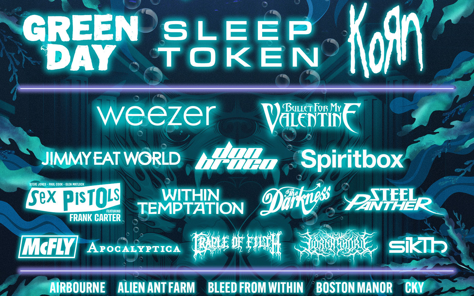 SLEEP TOKEN, KORN, BULLET FOR MY VALENTINE, SPIRITBOX et plus réservés pour téléchargement 2025