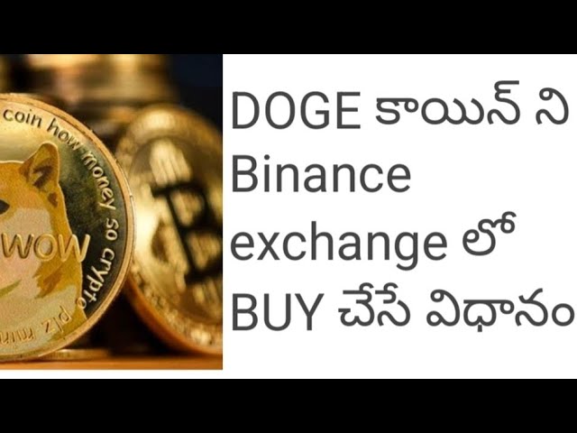 DOGE COIN-Kaufprozess an der Binance-Börse in Telugu.....