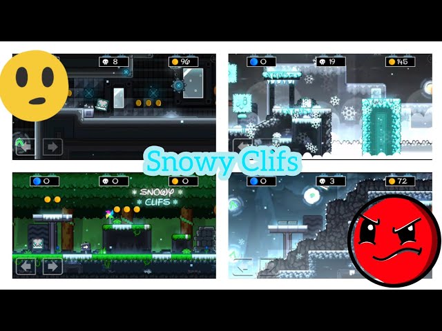 Snowy Clifs Geometry Dash par Robert55GD 100% 1 pièce