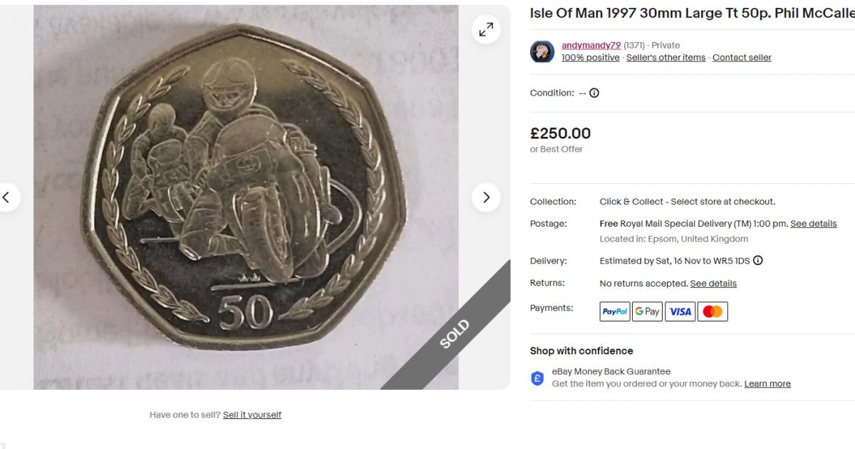 Die TT-50-Pence-Münze: Ein seltenes und wertvolles Stück Geschichte der Isle of Man