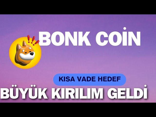 BONK COIN의 큰 붕괴가 도래했습니다. 단기 목표입니다!