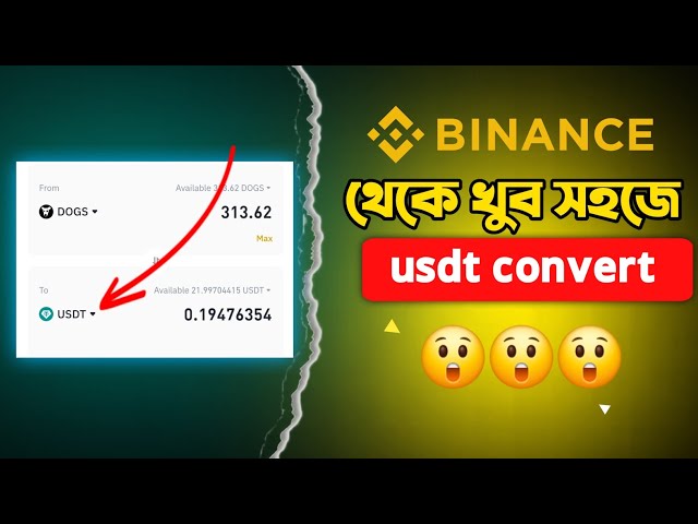 달러를 변환하는 방법 바이낸스 usdt 변환 | 2024년 바이낸스 코인 전환