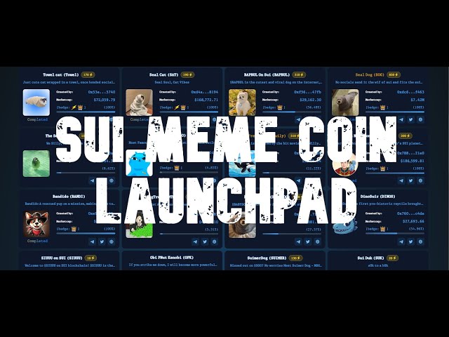 SUI meme coin Launchpad, build meme coins on SUI chain and Aptos #sui #aptos #memecoins