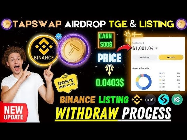 TAPSWAP 領取和上市║TAPSWAP 檢查器║$GALA 硬幣挖礦║RICH TEDDY 空投║▌█ 2024 年現場證明