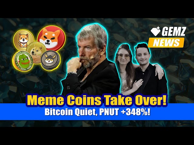 Meme-Münzen übernehmen die Macht! Bitcoin ruhig, PNUT +348 %!