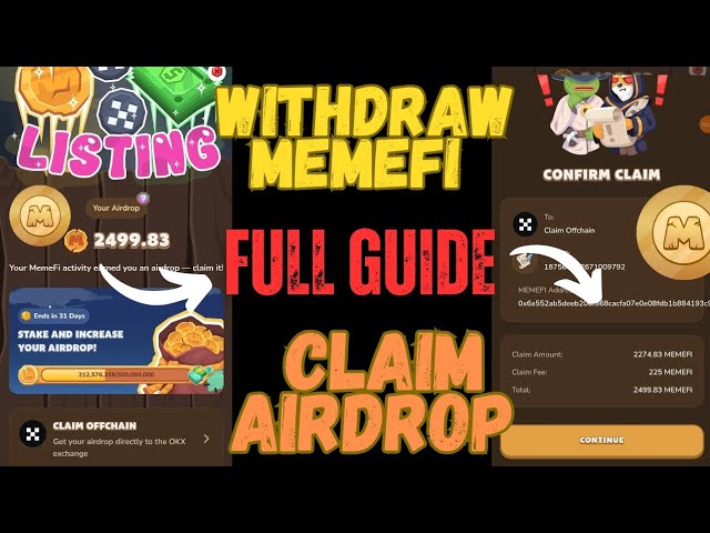 Memefi Withdraw Process Full Guide | Memefi Token Into USDT | Memefi Withdrawal start | Memefi Claim