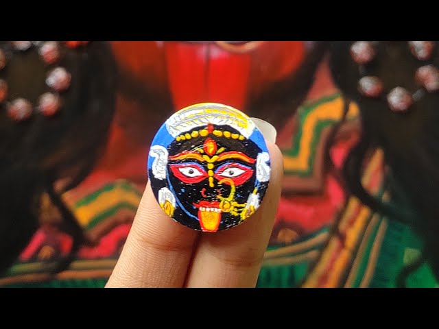 বড়মা / PAINTING ON COIN /STEP BY STEP /@BENGALILADYONHERWAY