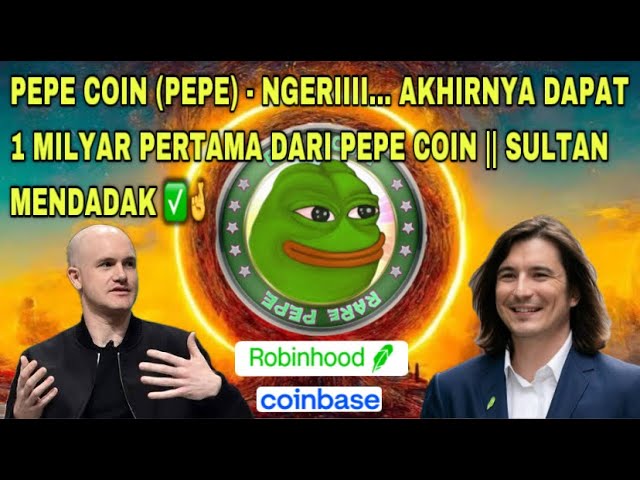 PEPE COIN (PEPE) – SCHRECKLICH... ENDLICH DIE ERSTE 1 MILLIARDE VON PEPE COIN ERHALTEN || SULTAN MENDADAK ✅🤞