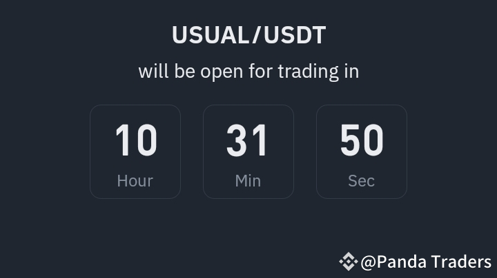 USUAL/USDT 交易對將在短短幾個小時內在幣安上線！