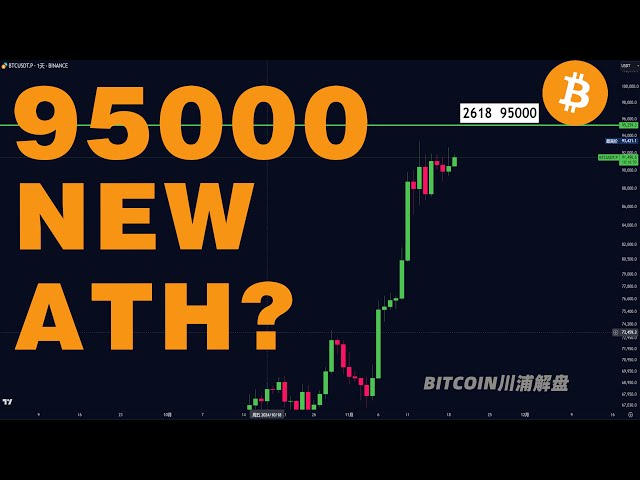 11.19 比特幣行情分析❗️比特幣突破到九萬❗️看95000❓新的ATH會到嗎❗️恐慌指數逐步抬高❓比特幣行情以太坊行情DOGE ETH SOL PEPE ORDI FIL