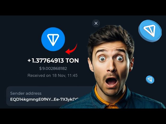 1 Hour = 1.5 TON Coin ⬆️ Earn Free TON ~ no investment + Live withdrawal