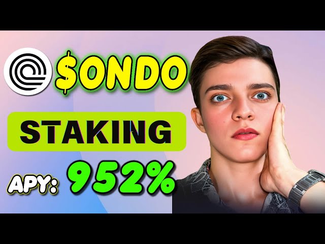 수동적 소득을 위해 ONDO 스테이킹 🚀 연이율 952%로 Ondo 금융 코인 스테이킹