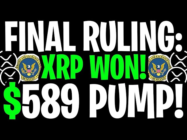 XRP RIPPLE: SEC ADMITS XRP WIN! $589 PROMISED BY CEO! - RIPPLE XRP NEWS TODAY