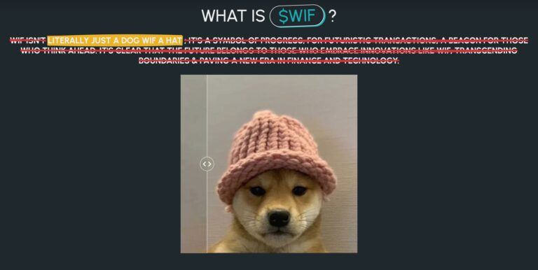 Dogwifhat ($WIF) 加密货币价格在过去一周飙升超过 20% 后可能会继续上涨