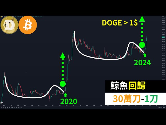 Le roi des baleines Bitcoin est de retour ! Le marché haussier de la tasse et de la poignée BTC cible 300 000 ? Dogecoin ?