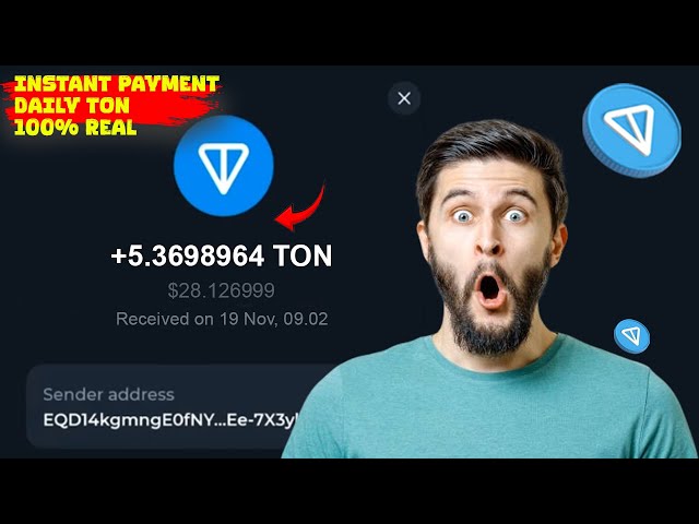 +5 Free Daily Ton 电报平台可赚取免费 Ton / 在 telegram Daily 上领取 7 Ton