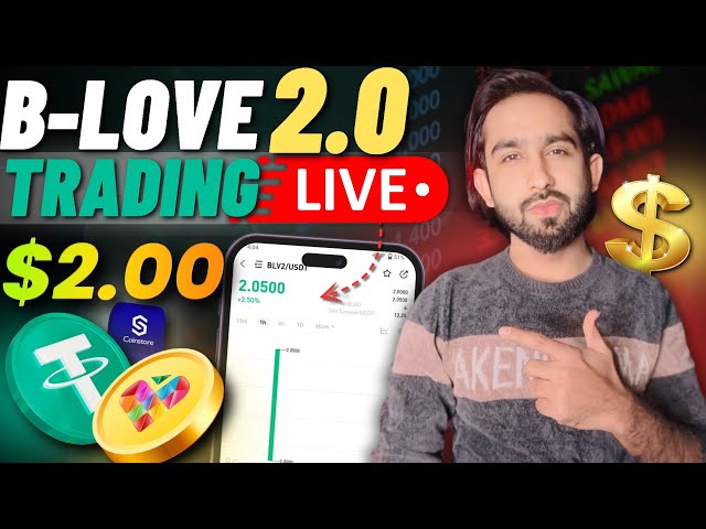 B Love Token 2.0 Trading Live at $2  BLV2.0/USDT - BLV Listing Start Now - BLV Selling Or Not ?