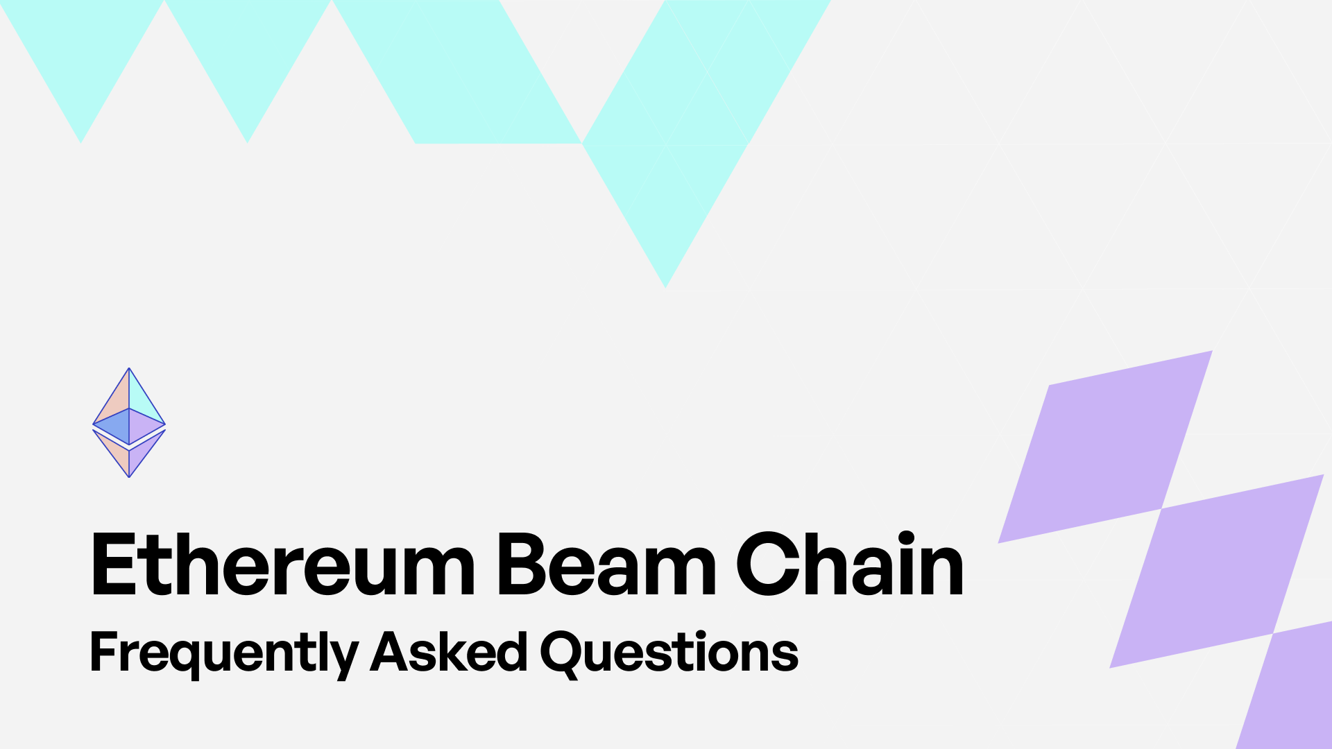 Beam Chain: A New Consensus Layer for Ethereum