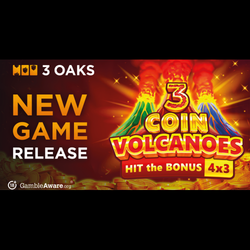 3 Oaks Gaming がこれまでで最も野心的なタイトル、3 Coin Volcanoes を発売