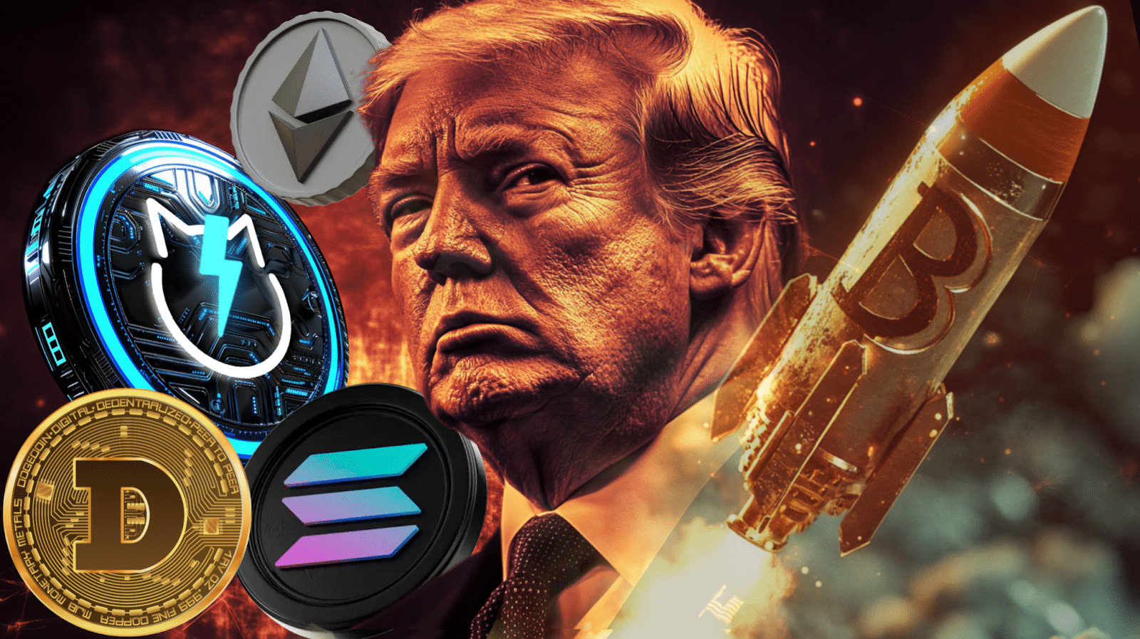 トランプ大統領の仮想通貨擁護の姿勢でETH、SOL、DOGEが新たなATHに押し上げられ、ジェットボルトはプレセールで急騰