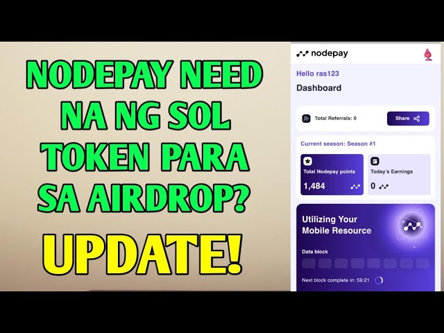 Nodepay AIRDROP update! need a sol token?