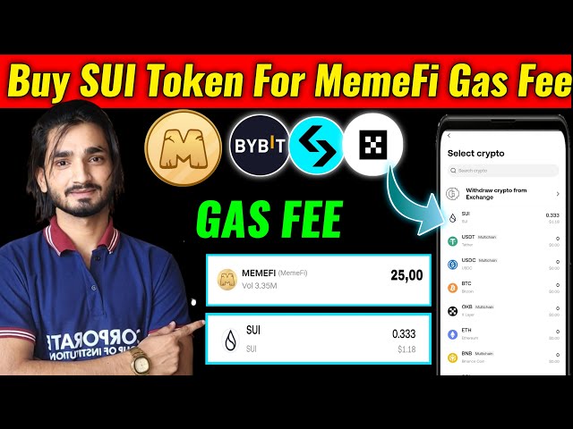 如何在Bybit、Bitget、Binance上購買Sui代幣以支付Gas費 | MemeFi 代幣轉移 Gas 費用問題