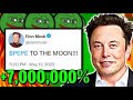 Elon Musk から PEPE COIN を X に統合するツイート: 週末!🚀280% の 4 倍の急騰で $0.000076!🔥