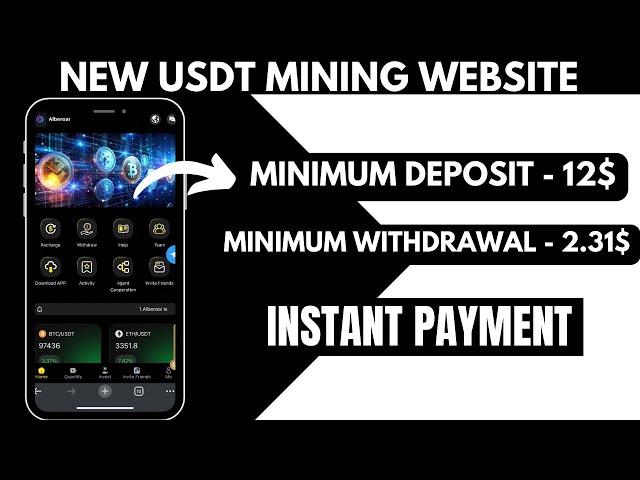 New USDT Mining website 2024 | USDT Mining App | Earn Free USDT Daily $2.3 | USDT Investment website